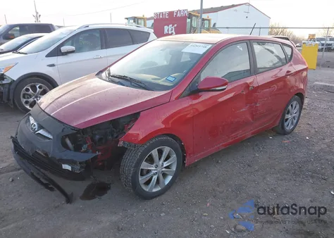 2013 Hyundai Accent Se из США, поврежденный, VIN KMHCU5AE1DU071243